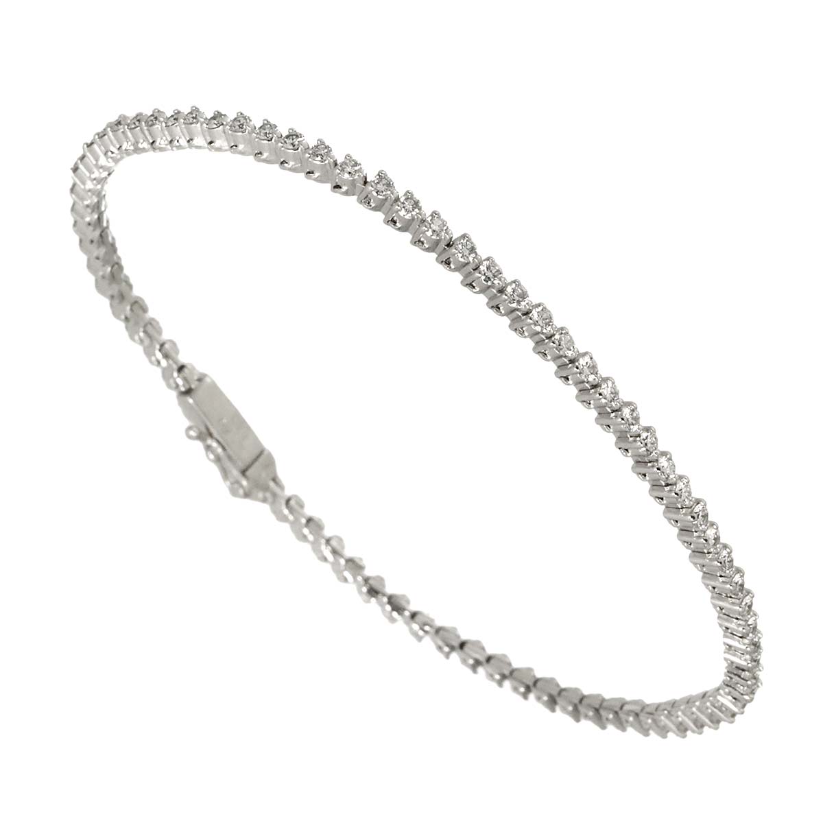 Diamond 1.50ct Bracelet 18K 14K White Gold 750 585