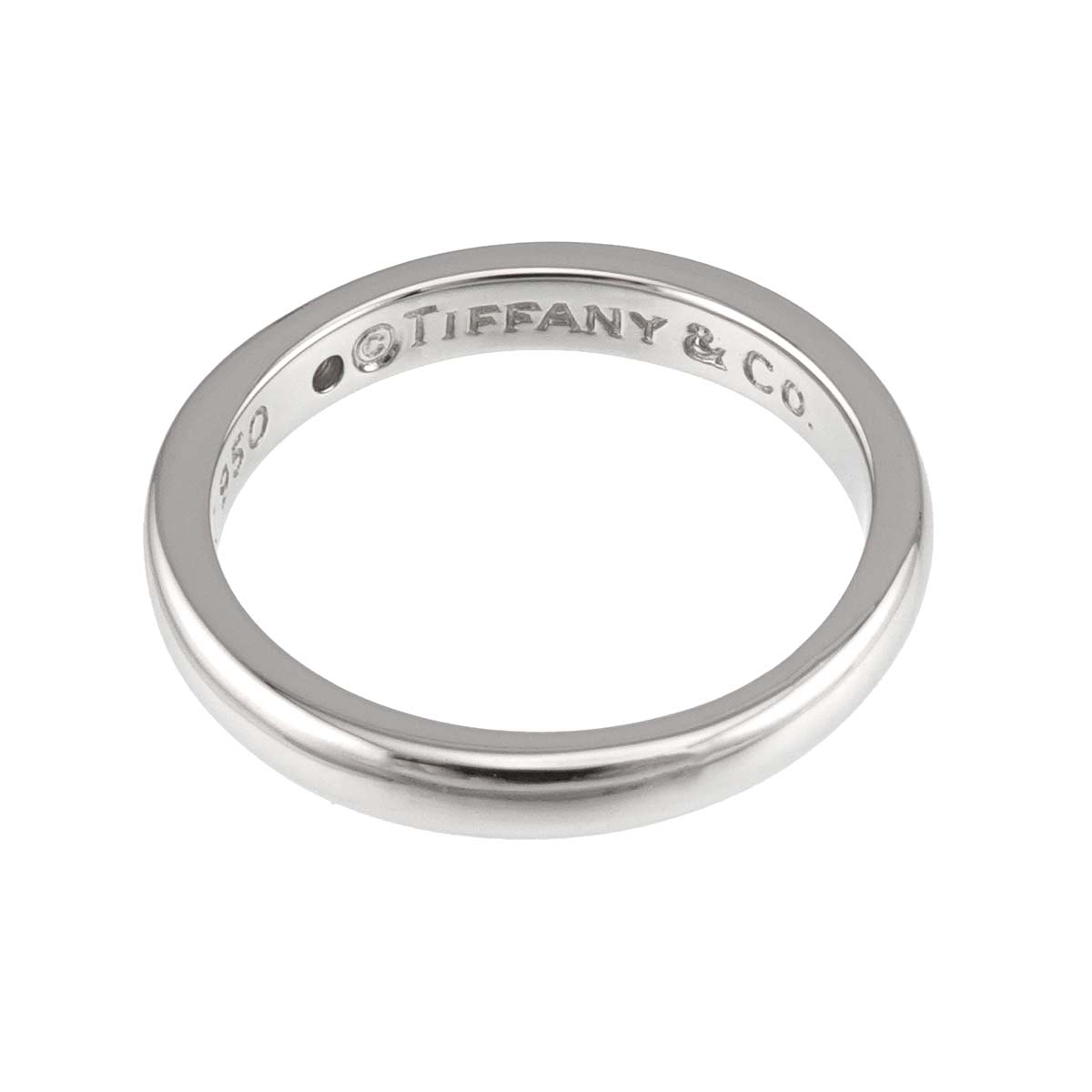 Stacking Band Ring Diamond 1P Platinum Size4.5(US)