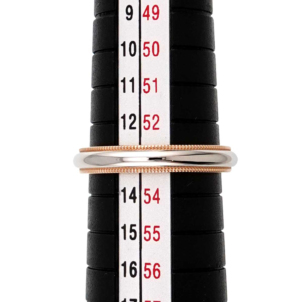 Milgrain Band Ring 18K PG 750 Platinum Size6.25-6.5(US)