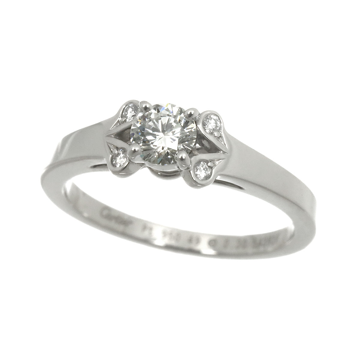 Ballerine Diamond 0.30ct Ring Pt Size49 4.75-5(US)