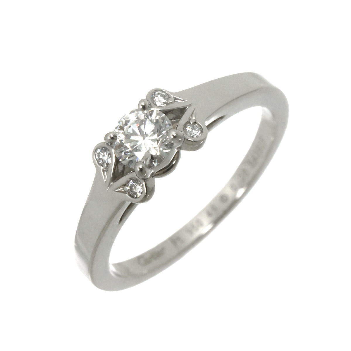 Ballerine Diamond 0.30ct Ring Pt Size49 4.75-5(US)