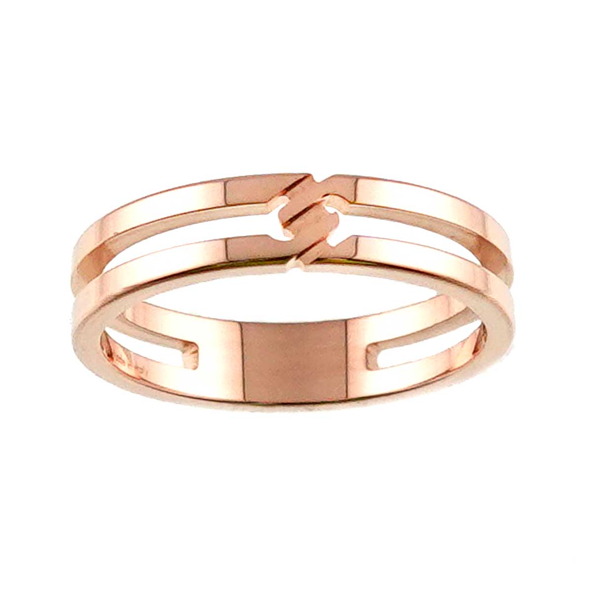 Infinity Ring 18K PG Pink Gold 750 Size11 5.25(US)
