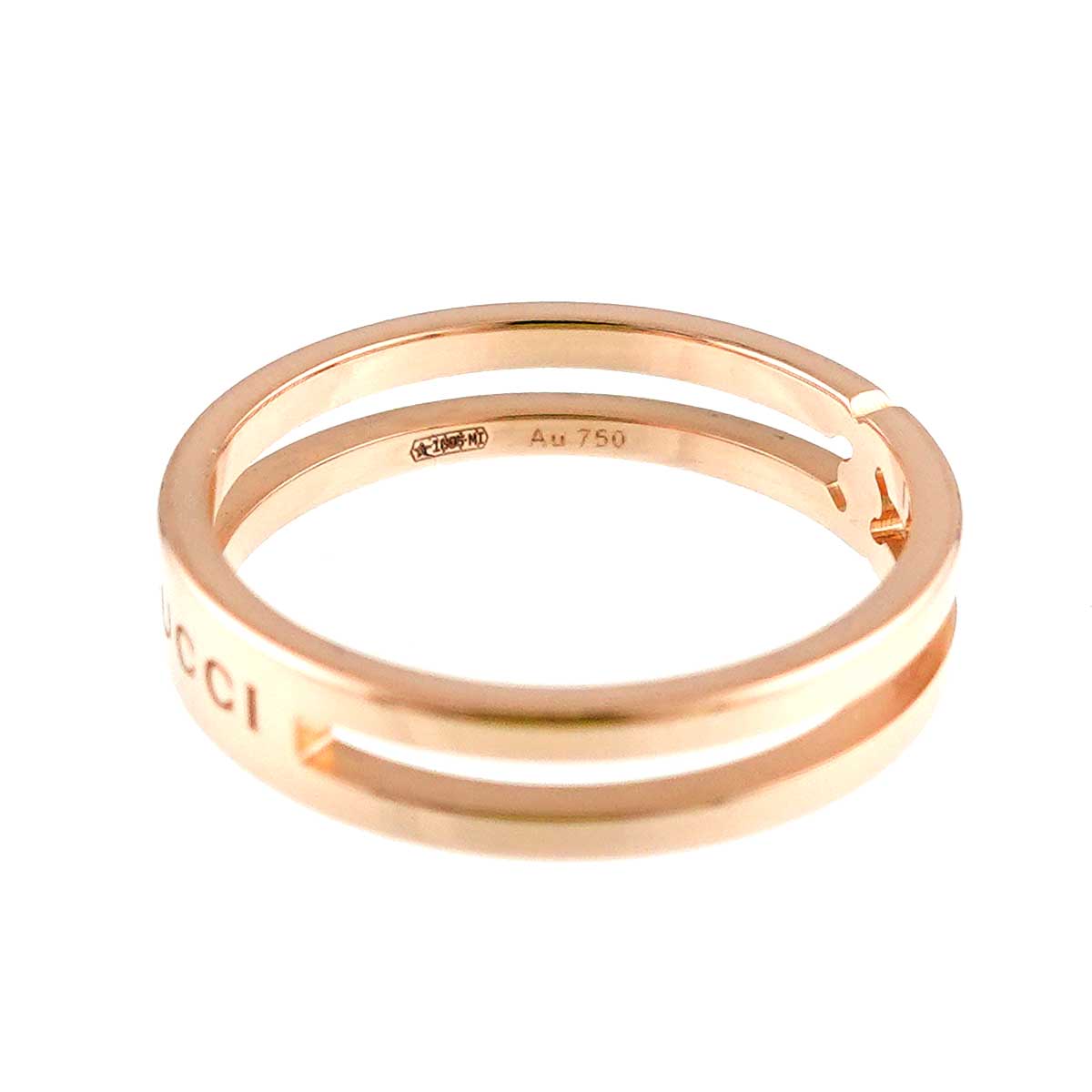 Infinity Ring 18K PG Pink Gold 750 Size11 5.25(US)