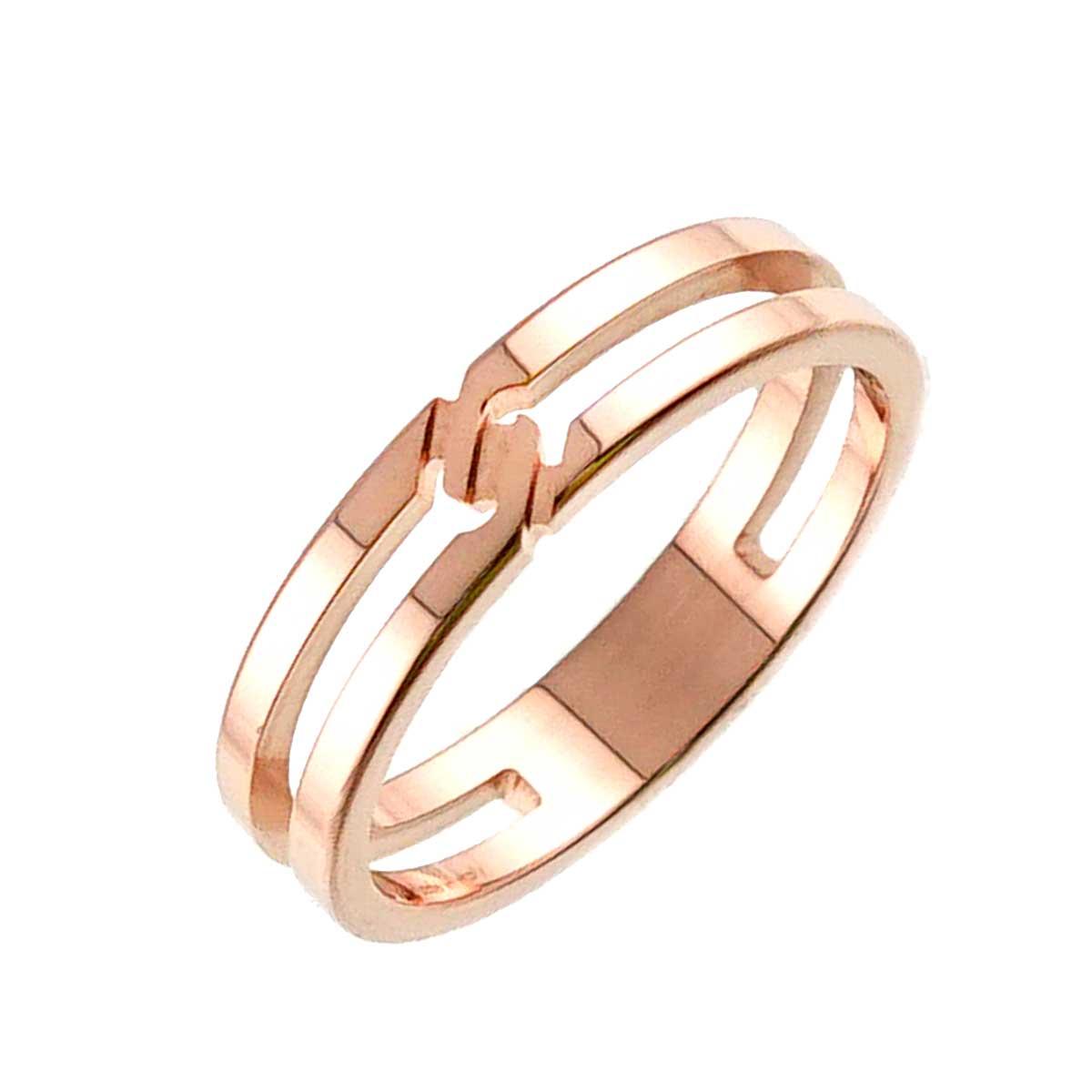 Infinity Ring 18K PG Pink Gold 750 Size11 5.25(US)