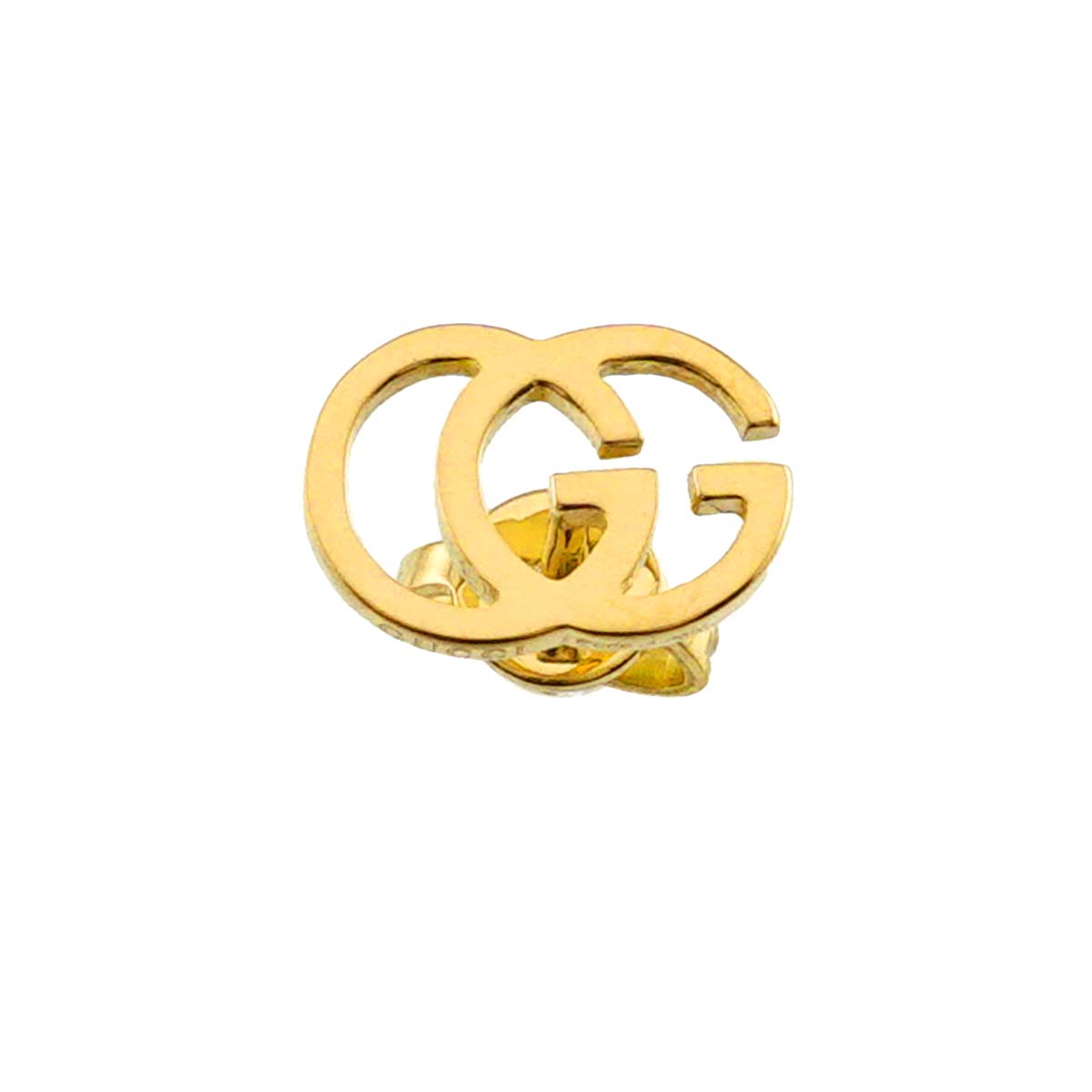 GG Logo Earring Pierced 18K YG 750 One Piece only