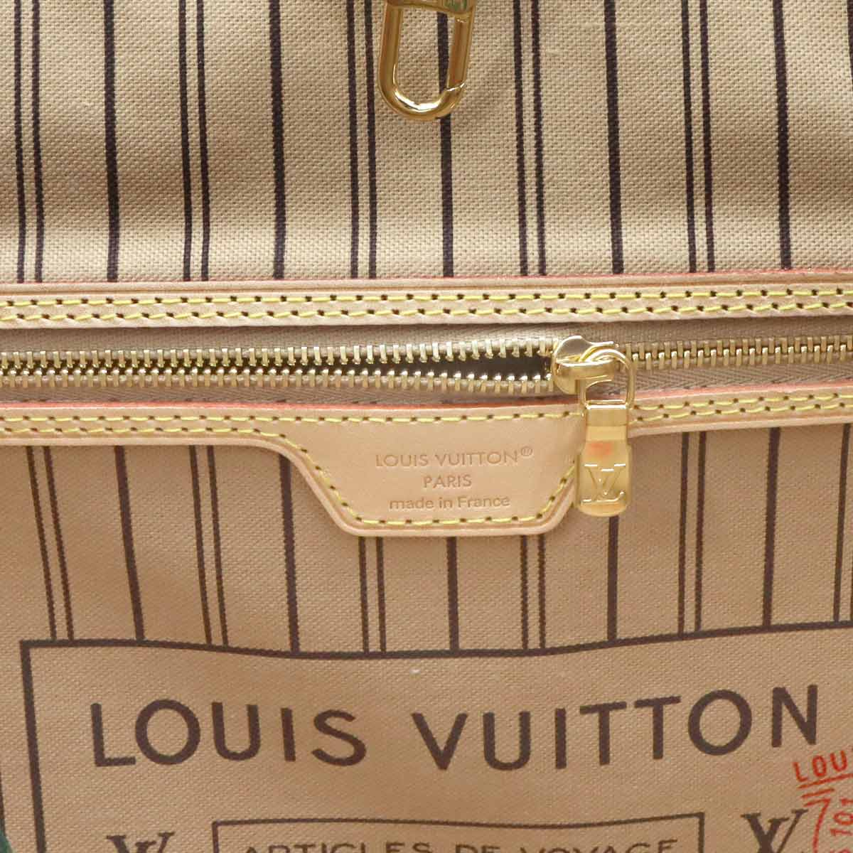 Neverfull Inside Out GM Tote Shoulder Bag Stamp M11948