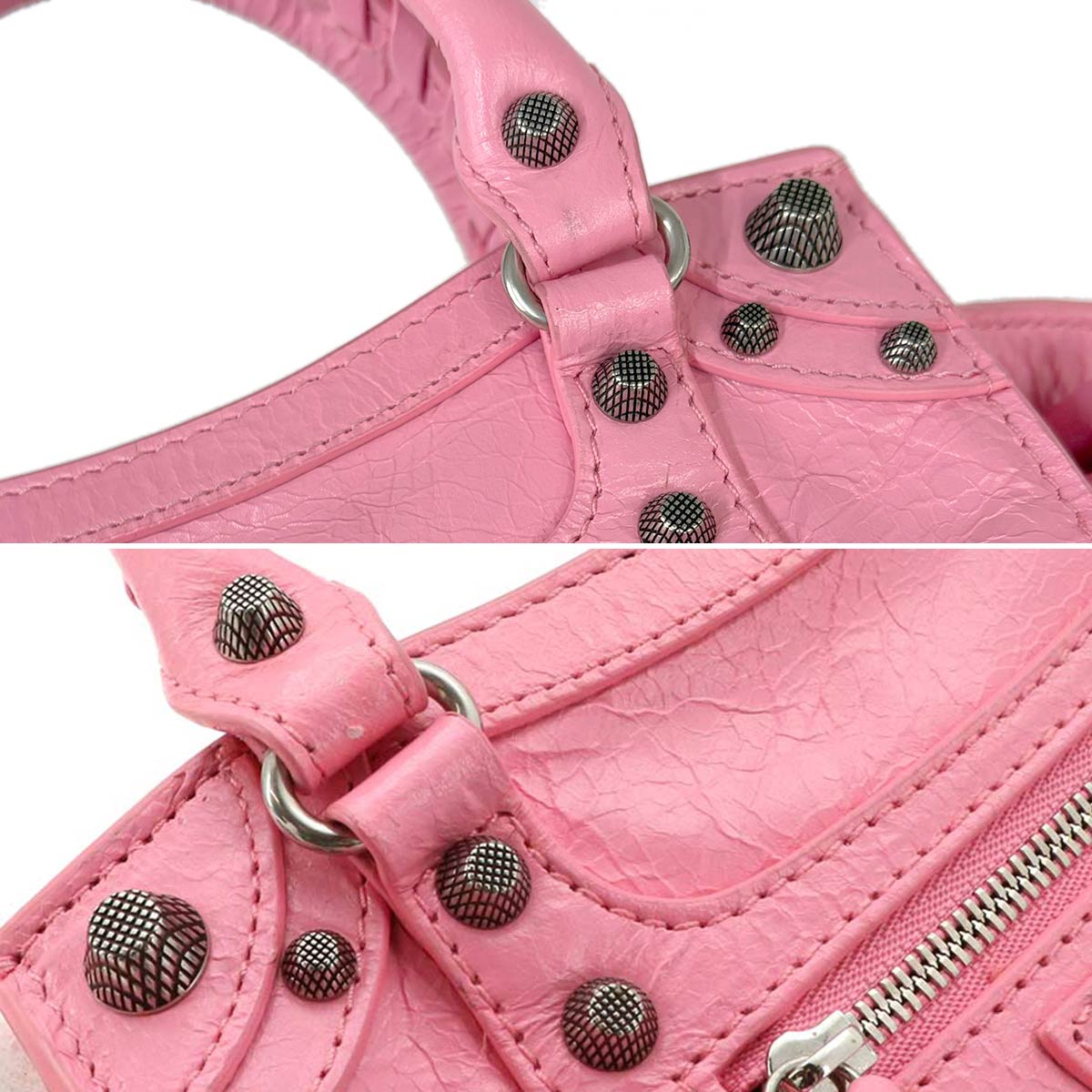 Neo Cagole XS Hand Shoulder Bag Leather PInk 700940