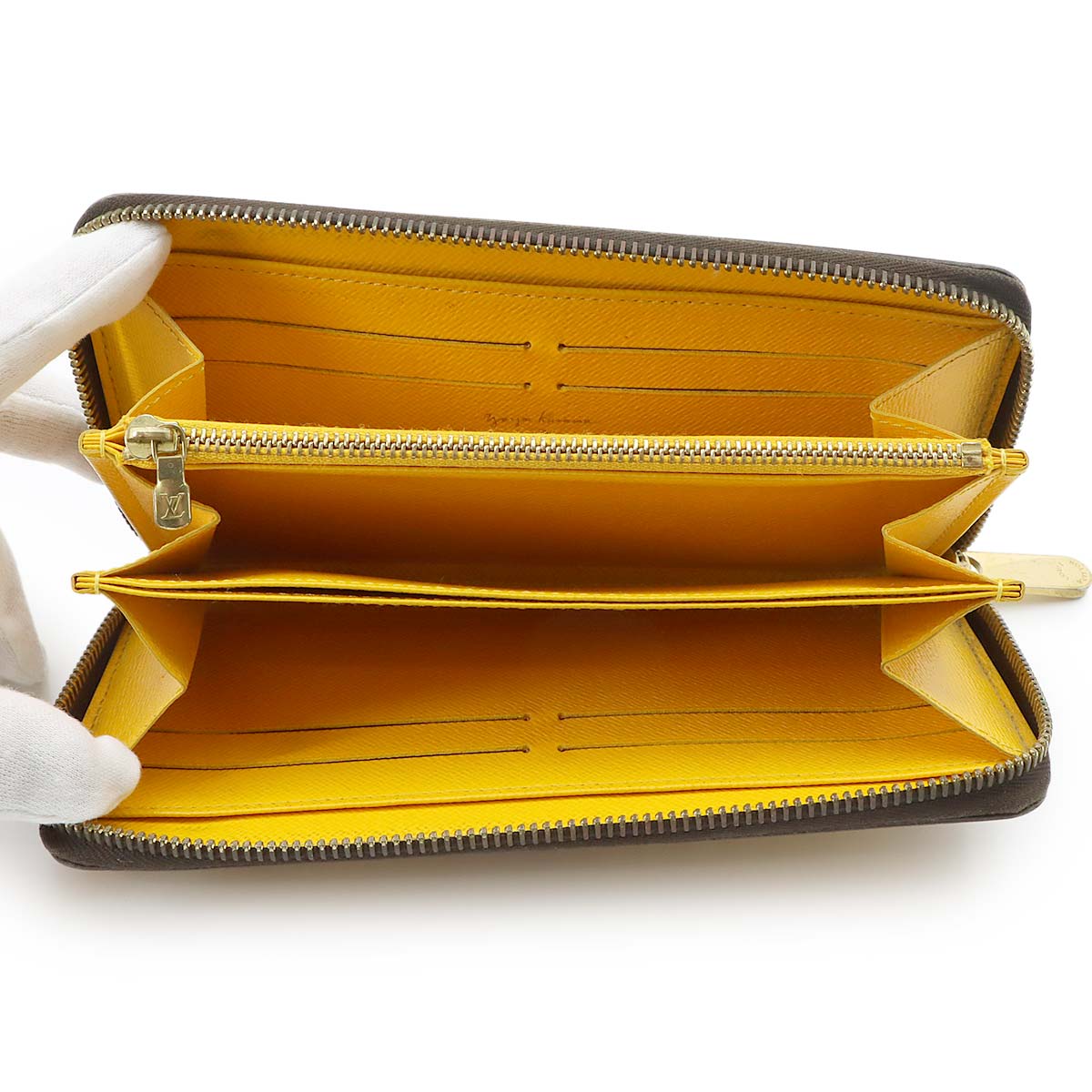 Monogram Pumpkin Dot Zippy Wallet Long Jaune M60449