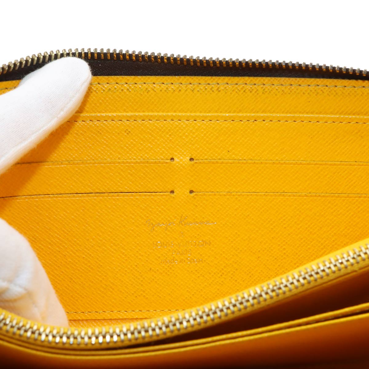 Monogram Pumpkin Dot Zippy Wallet Long Jaune M60449