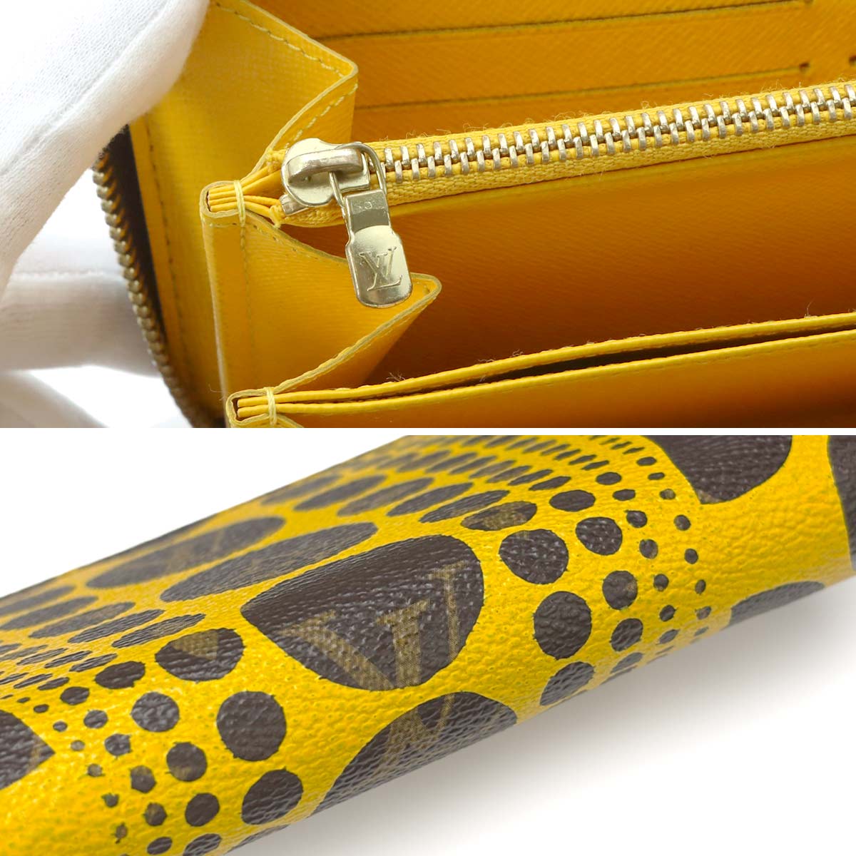 Monogram Pumpkin Dot Zippy Wallet Long Jaune M60449