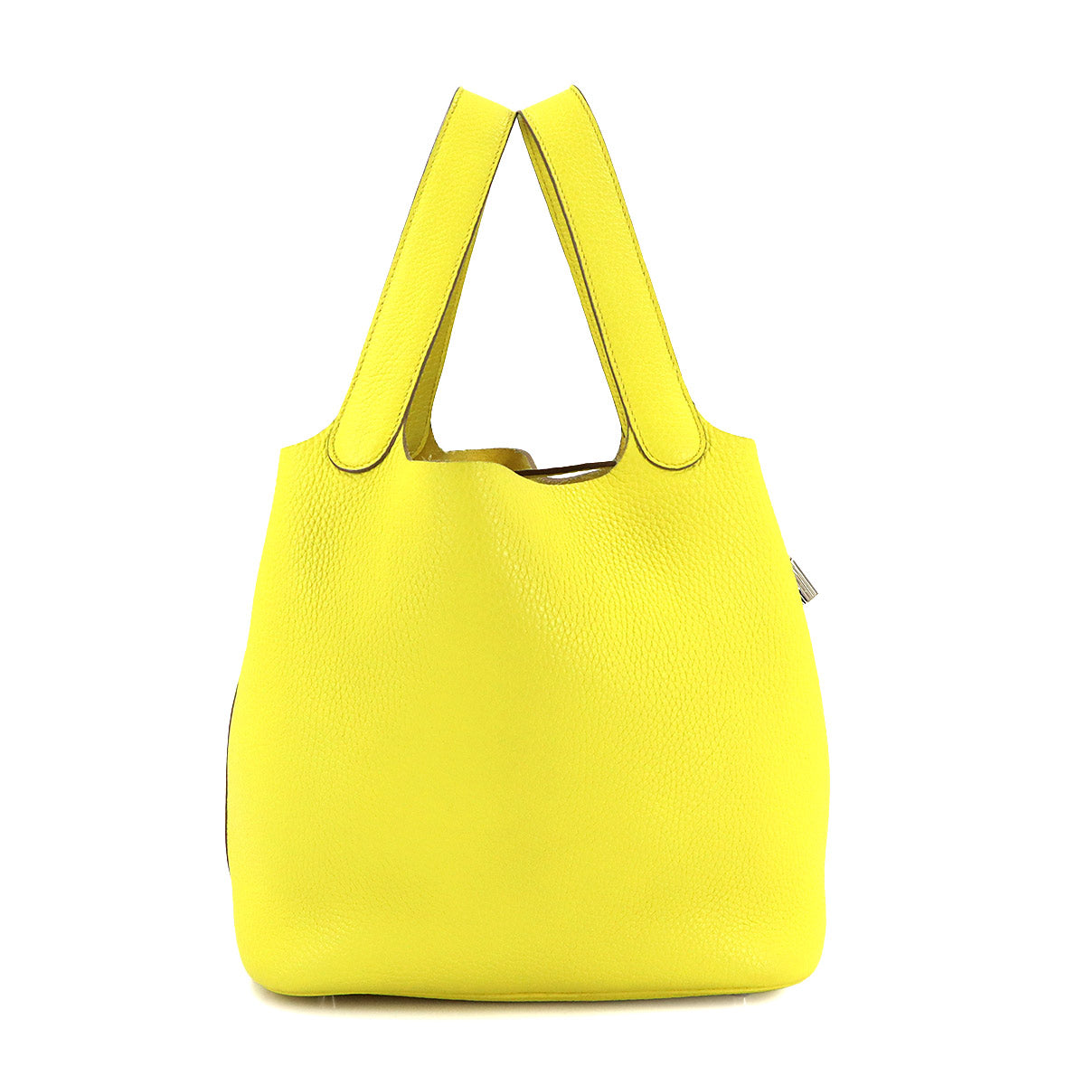 Picotin Lock MM Hand Bag Taurillon Clemence Lime