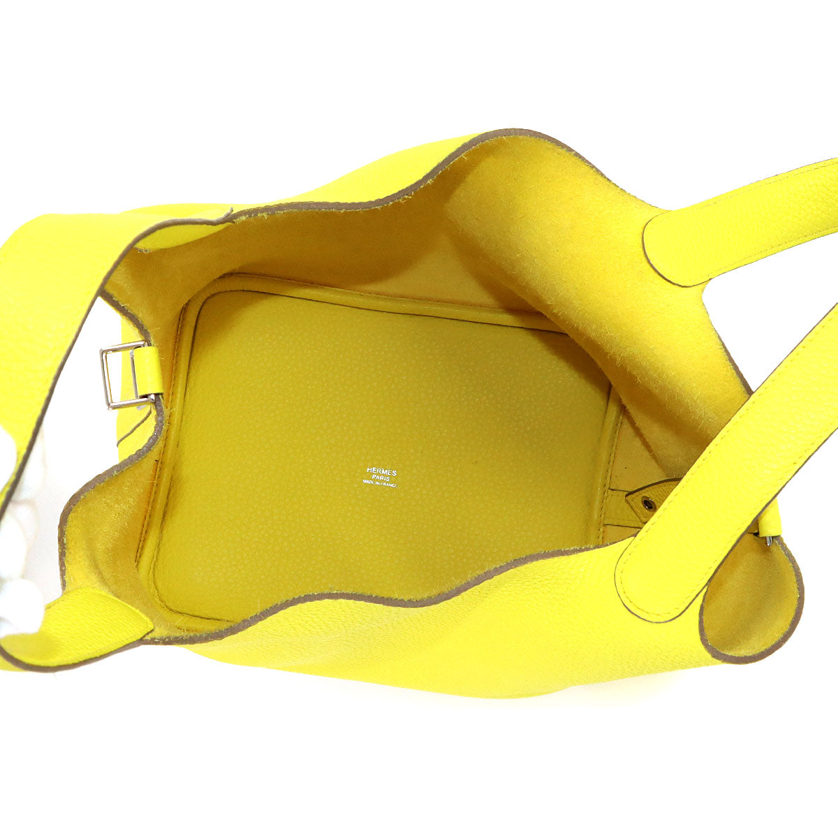 Picotin Lock MM Hand Bag Taurillon Clemence Lime