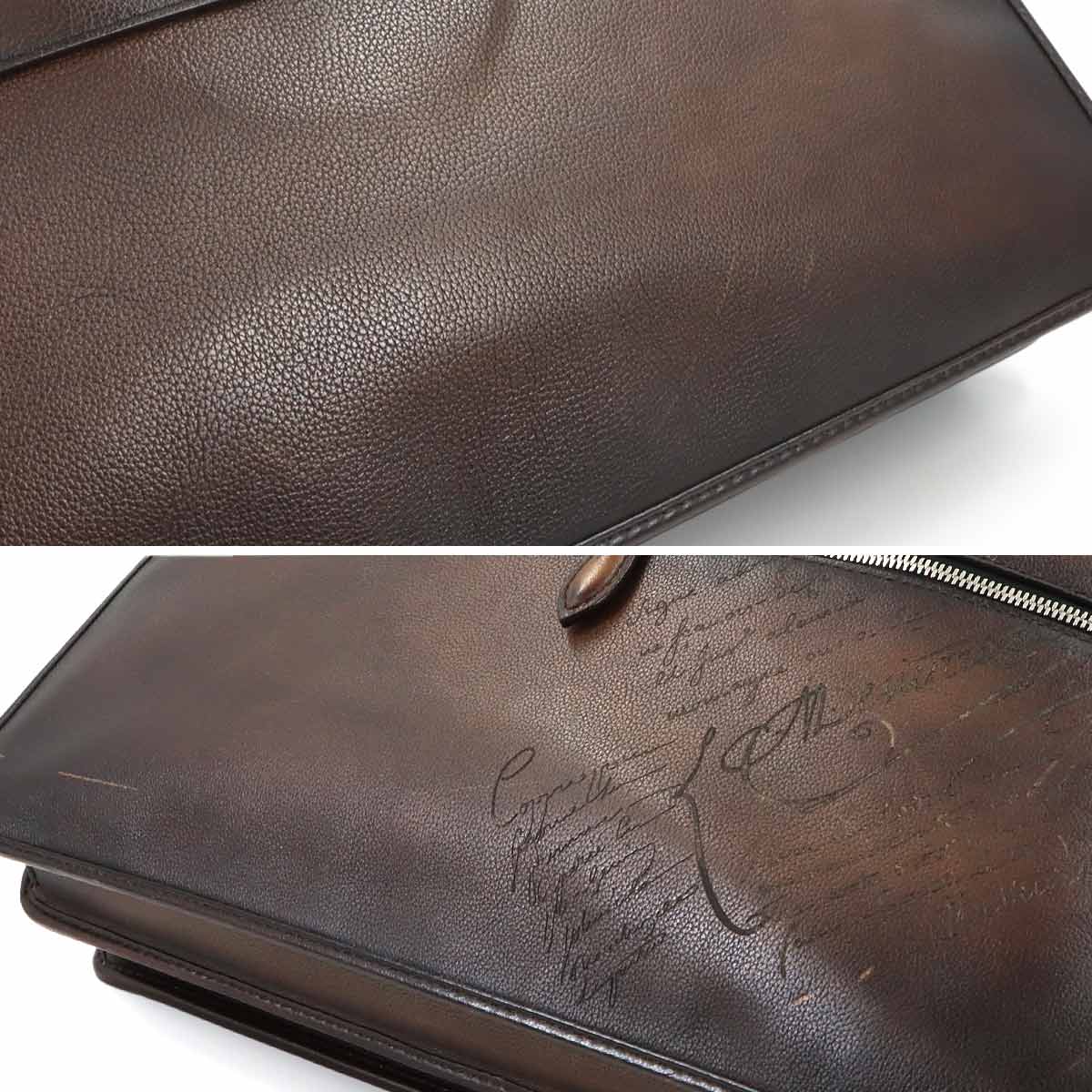 Business Shoulder Bag Leather Brown Purse
