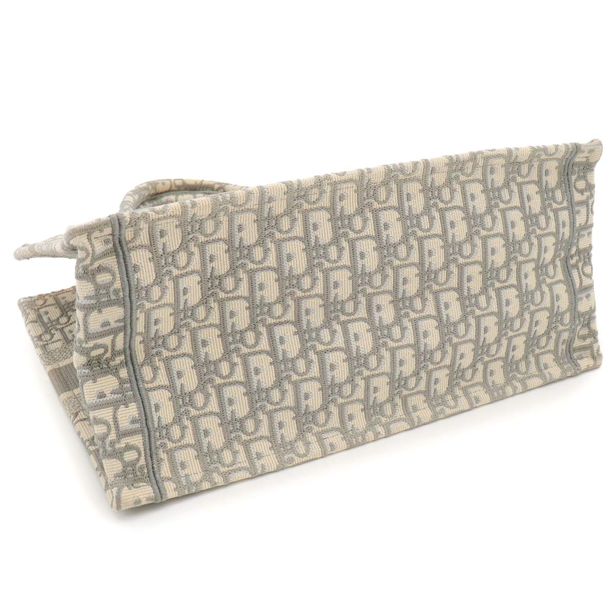 Oblique Book Tote Medium Bag Canvas Grey M1296ZRIW