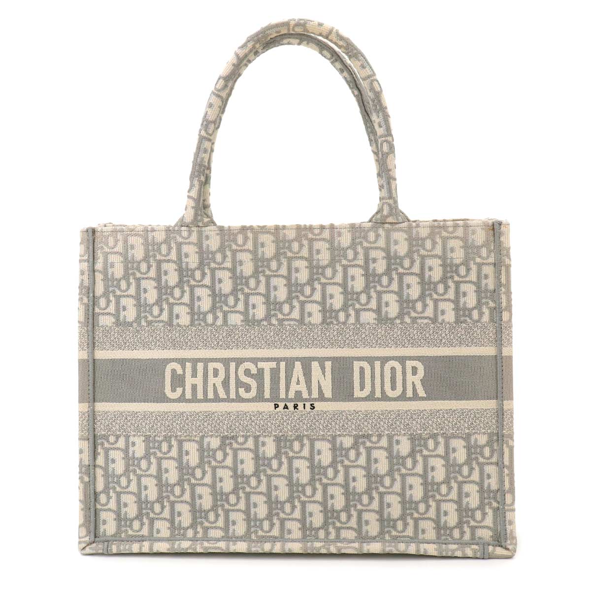 Oblique Book Tote Medium Bag Canvas Grey M1296ZRIW
