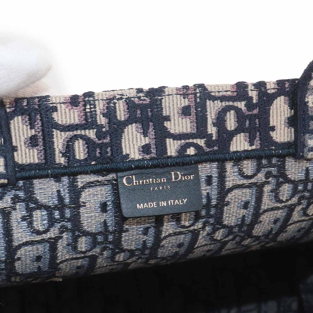 Book Tote Large Bag Oblique Canvas Navy M1286ZRIW