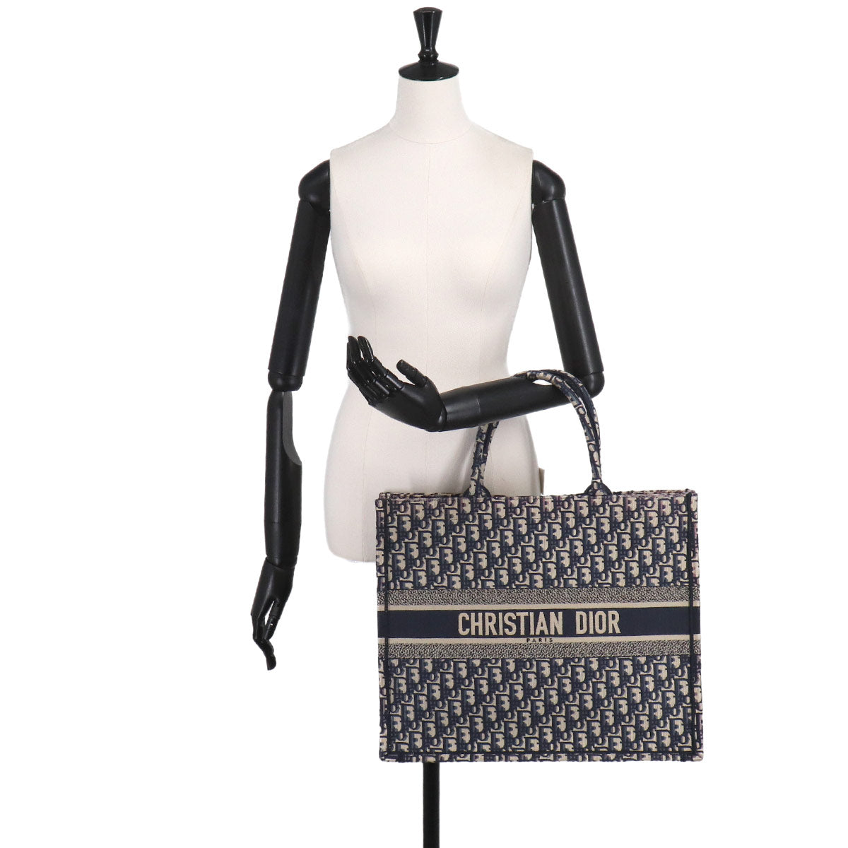 Book Tote Large Bag Oblique Canvas Navy M1286ZRIW