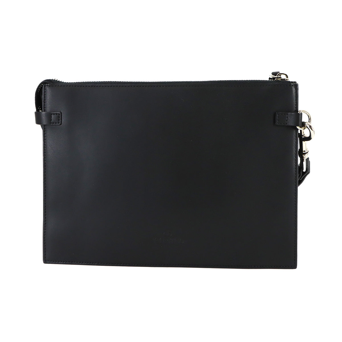 VLTN Clutch Bag Leather Black Purse