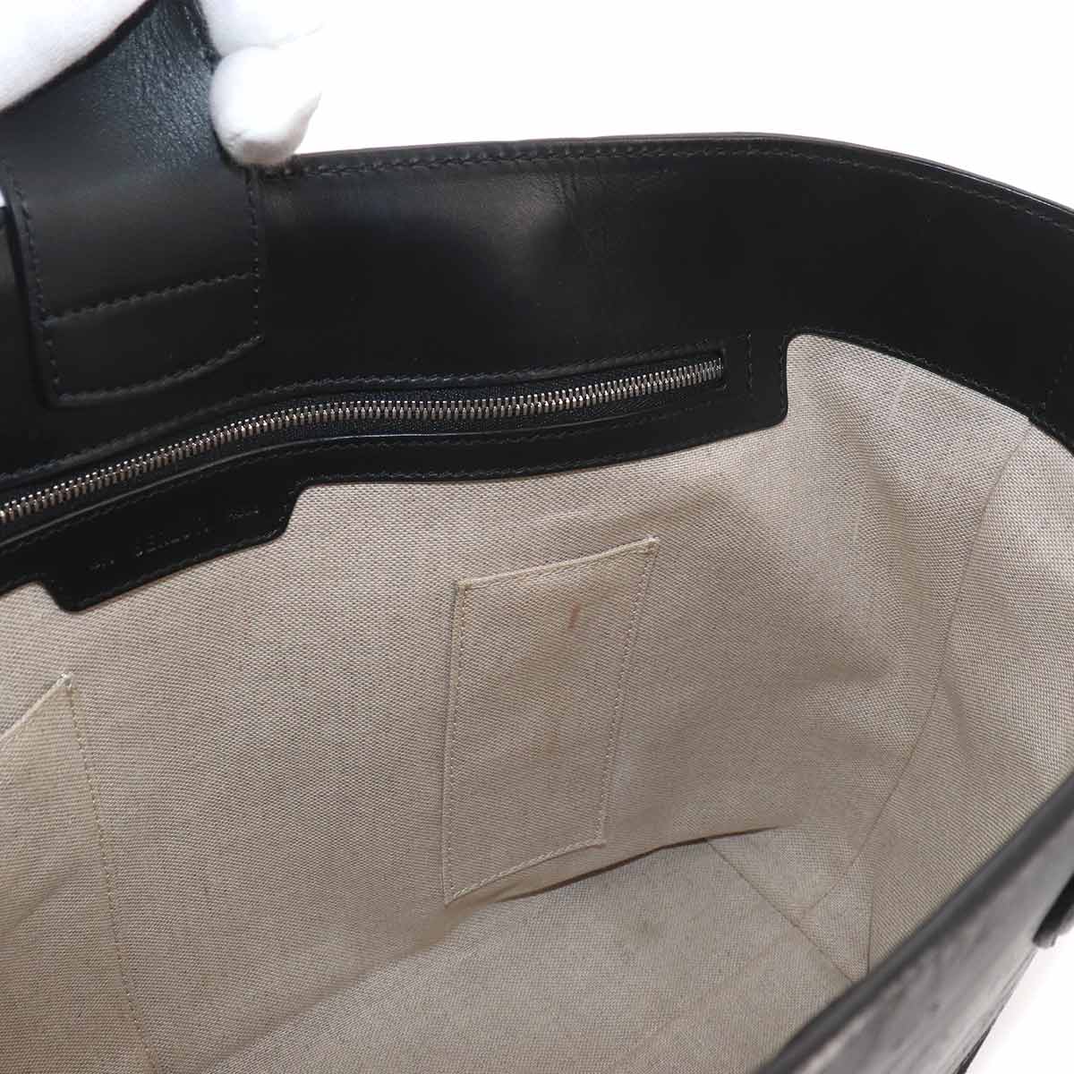 Calligraphy Toujours Mini Tote Bag Gray Purse