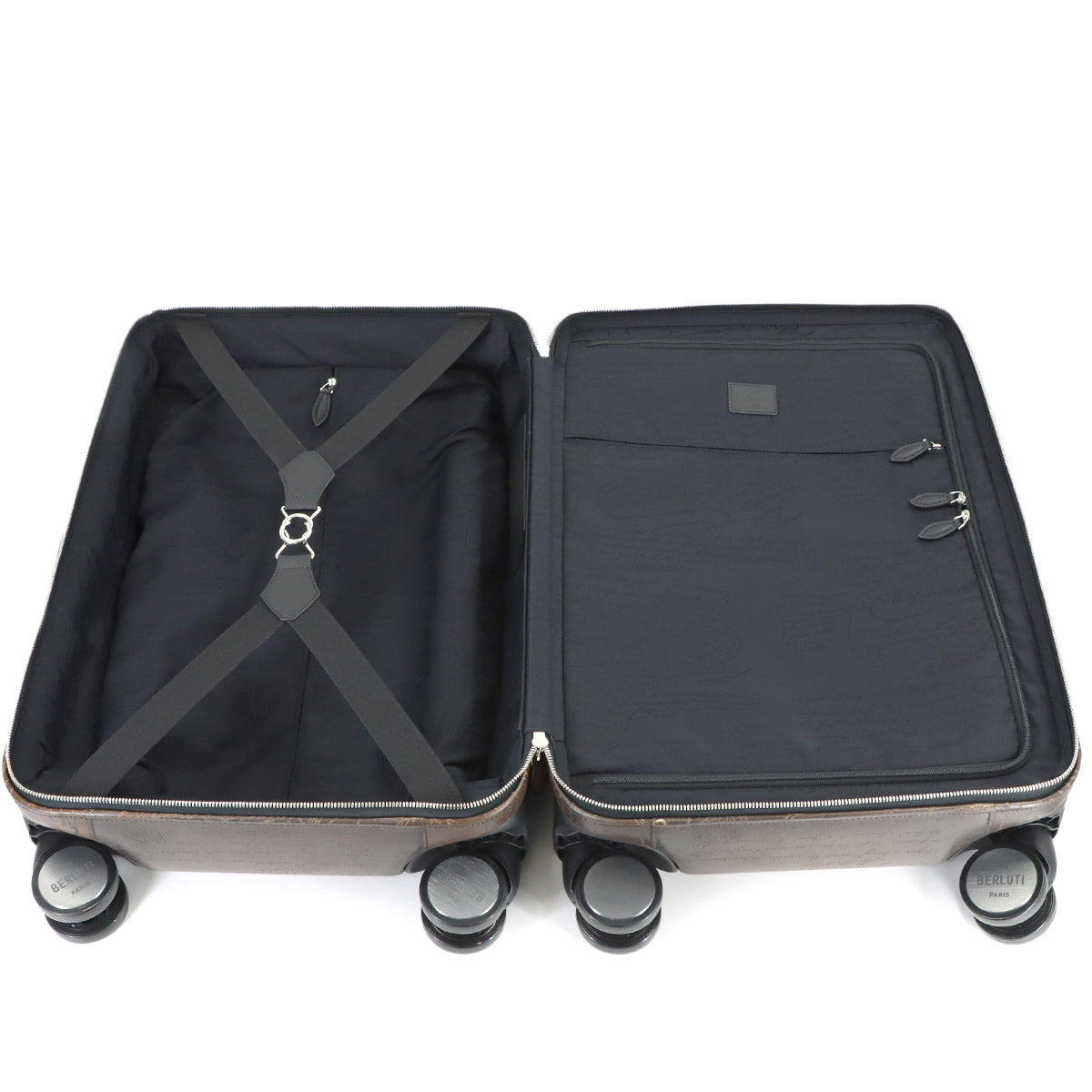 Calligraphy Formula 1005 Rolling Suitcase Venezia Leather Brown