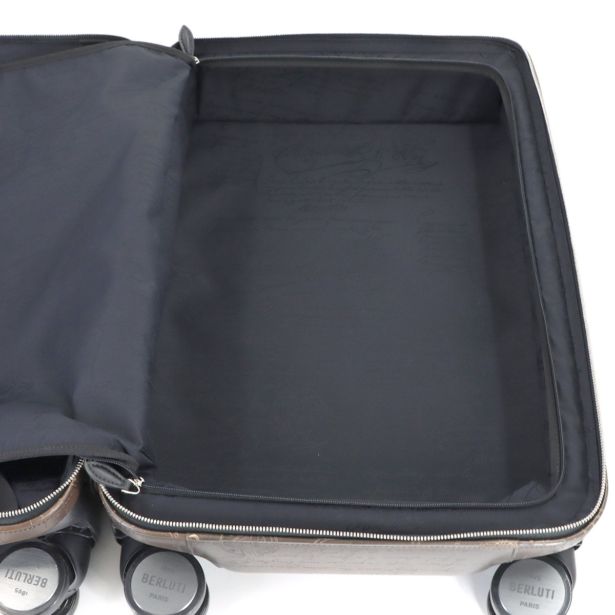 Calligraphy Formula 1005 Rolling Suitcase Venezia Leather Brown