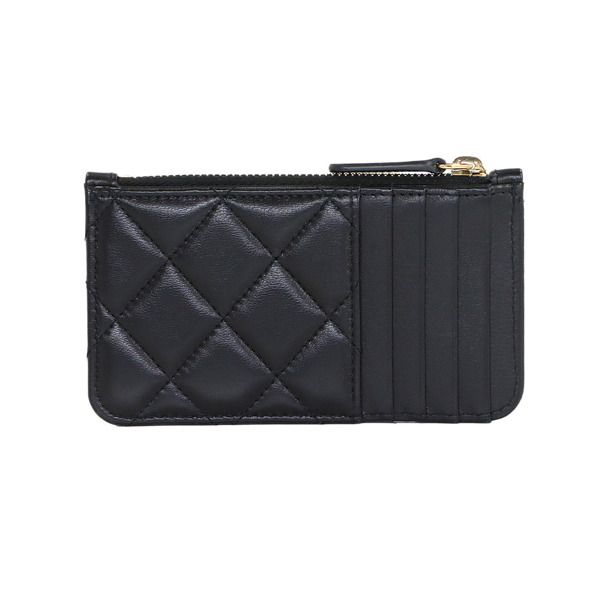 Matelasse Coin Case Purse Wallet Leather Black AP2570