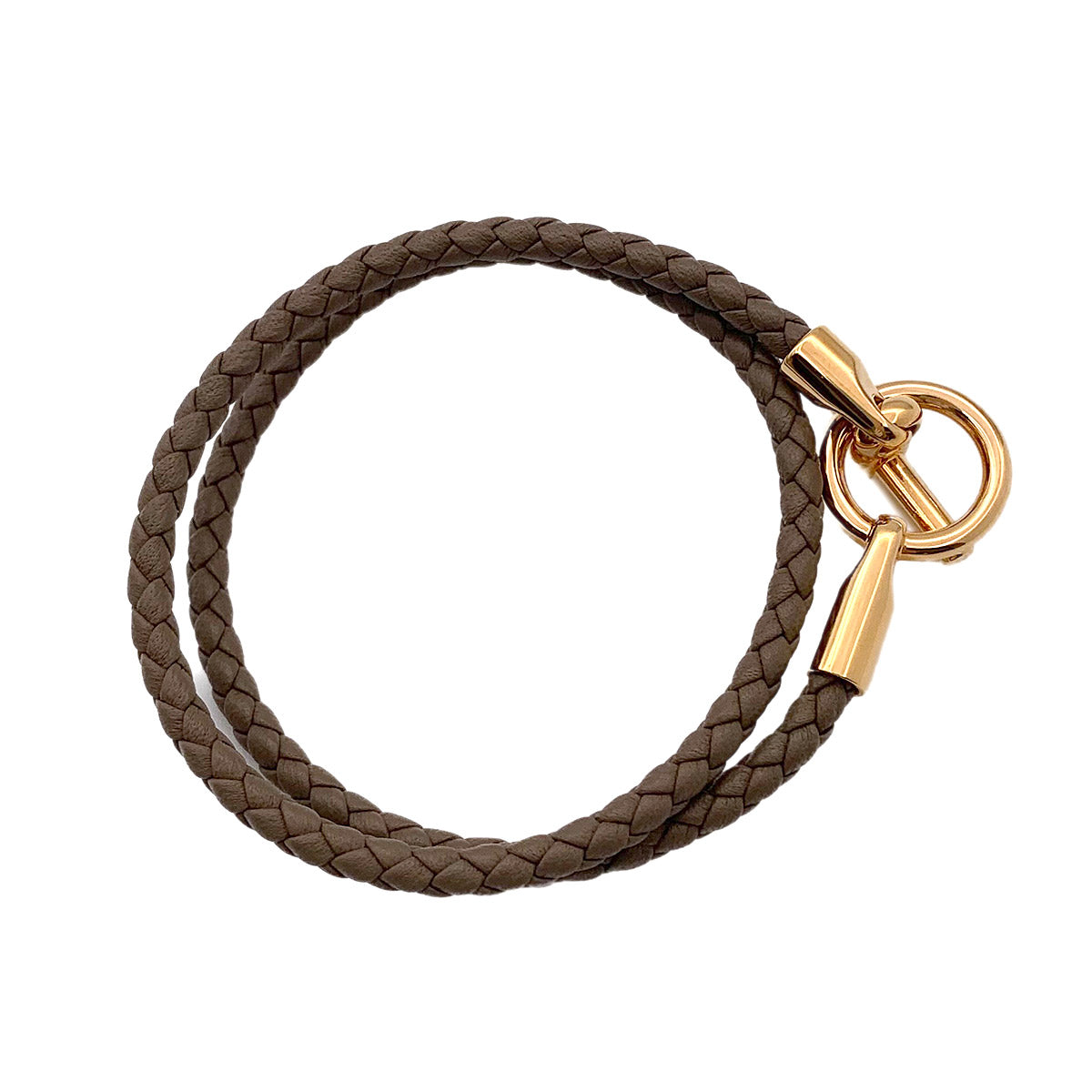Glenan Double tour Bracelet Leather Etoupe