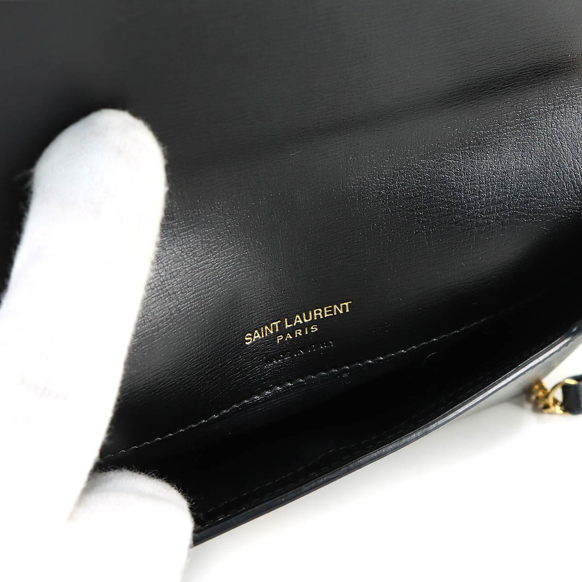 Cassandra Phone holder Shoulder Bag Leather Black
