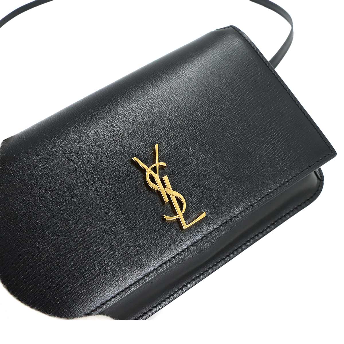 Cassandra Phone holder Shoulder Bag Leather Black