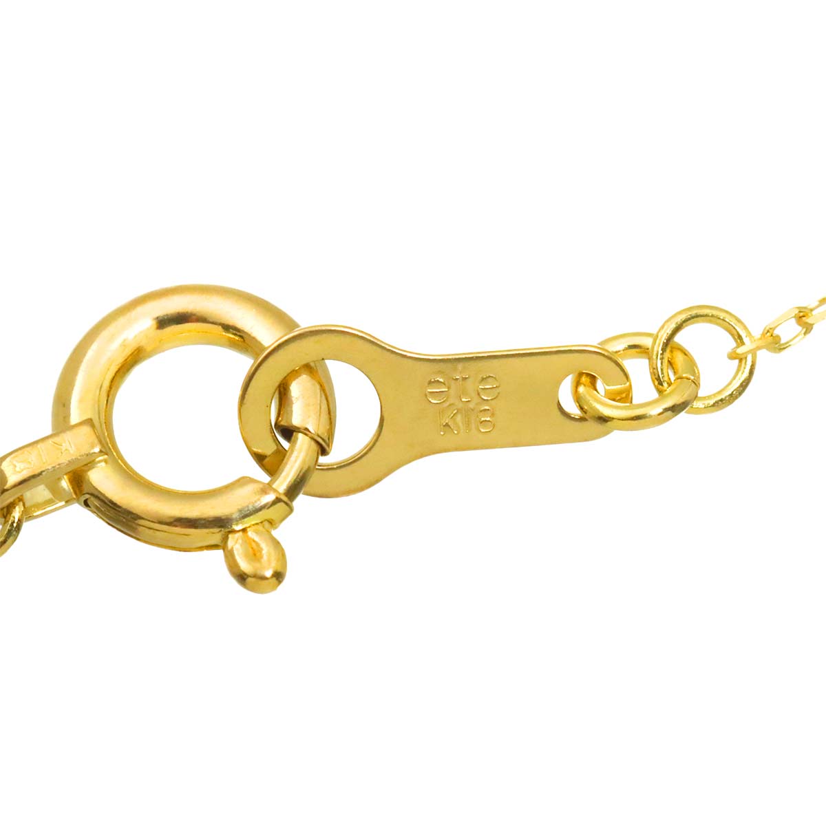 Diamond 0.03ct Necklace 18K Yellow Gold 750