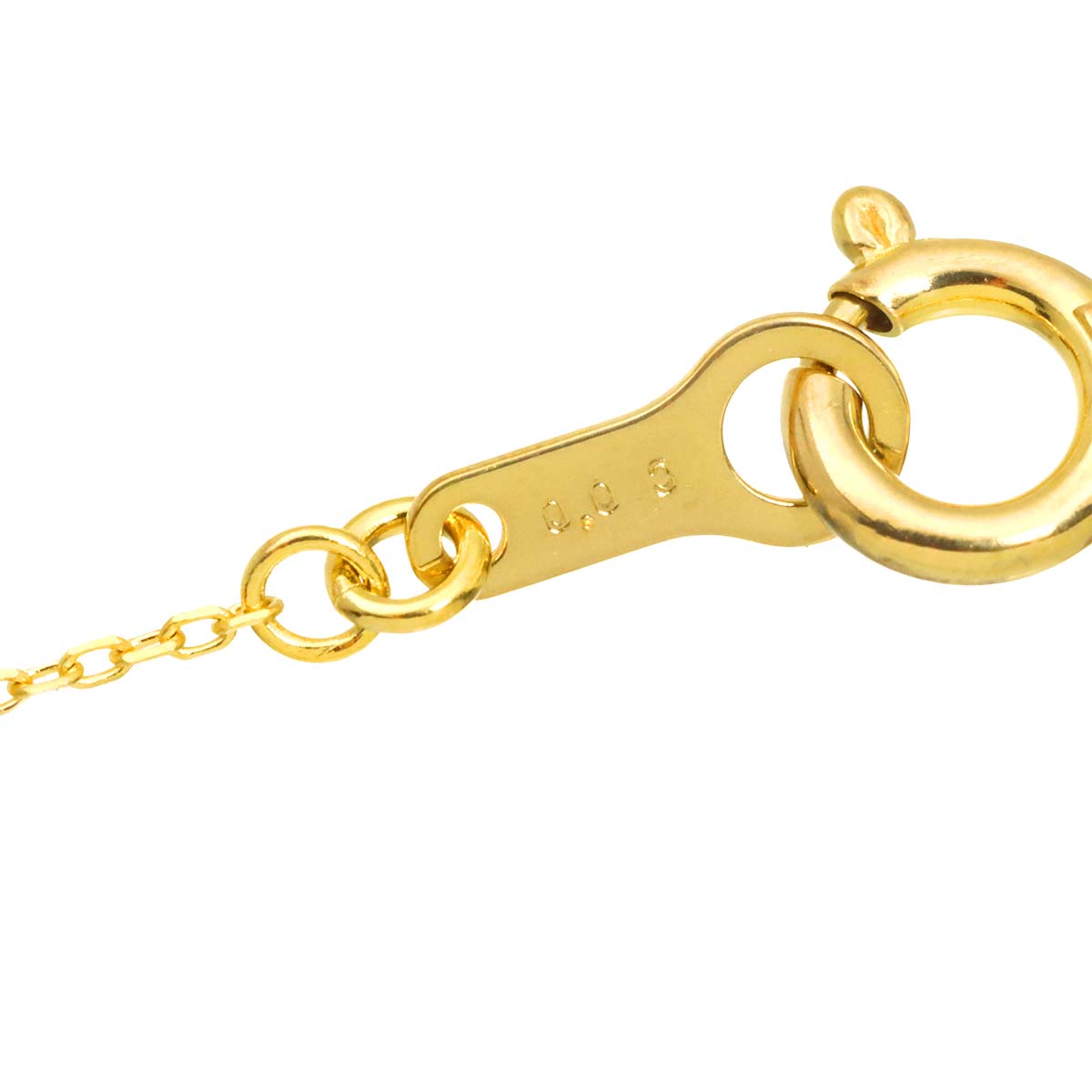 Diamond 0.03ct Necklace 18K Yellow Gold 750