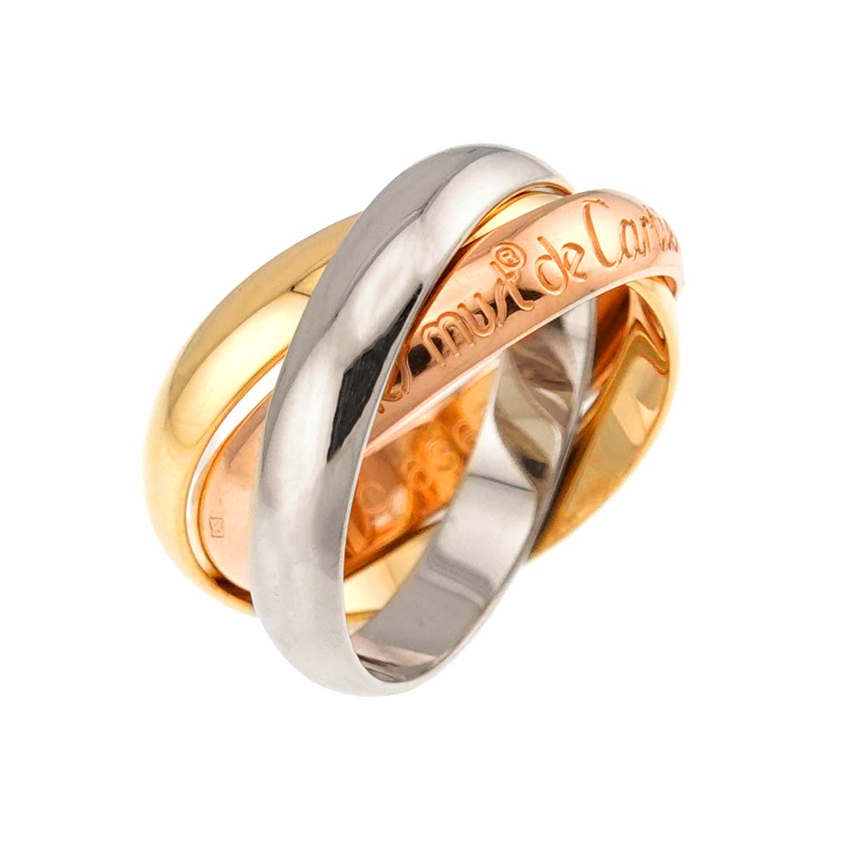 Trinity Ring MM 18K YG WG PG 750 Size48 4.5(US)