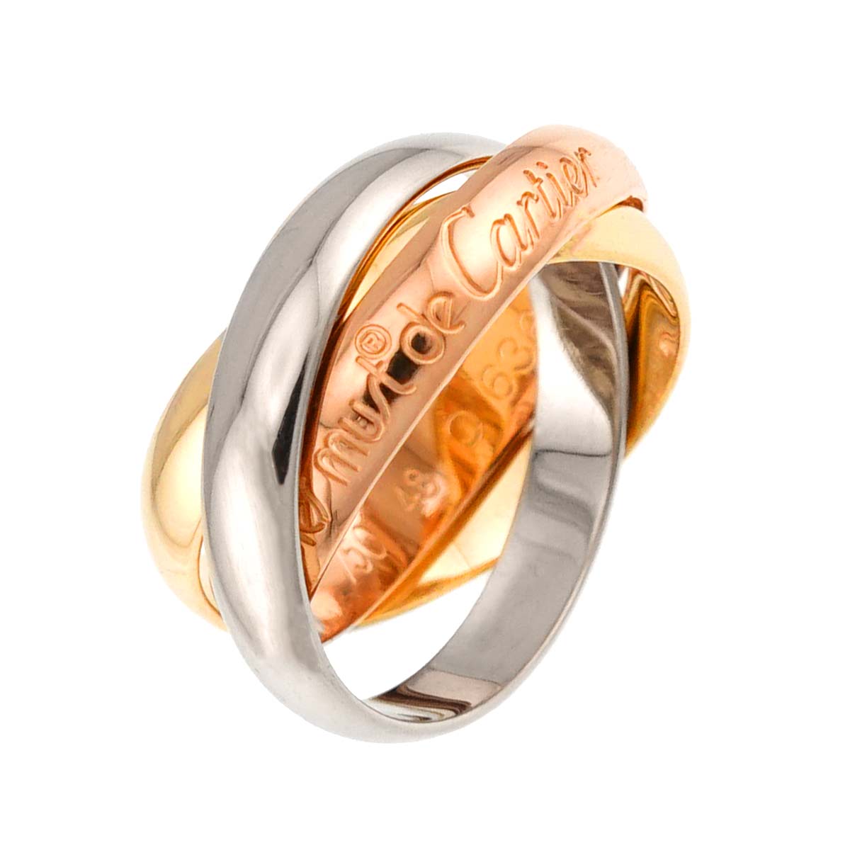 Trinity Ring MM 18K YG WG PG 750 Size48 4.5(US)