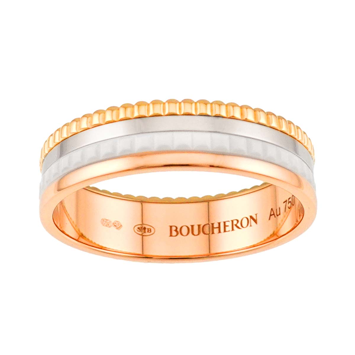 Quatre White Ring SM 18K YG WG PG Ceramic Size70 12.75-13(US)