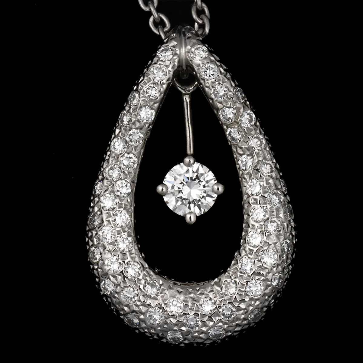 Diamond 0.55ct/0.225ct Necklace Platinum