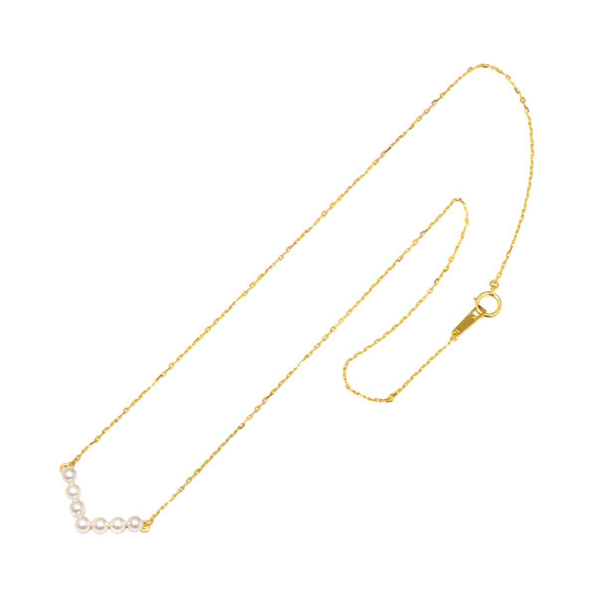 Baby pearl 3.6-3.4mm Necklace 18K YG 750