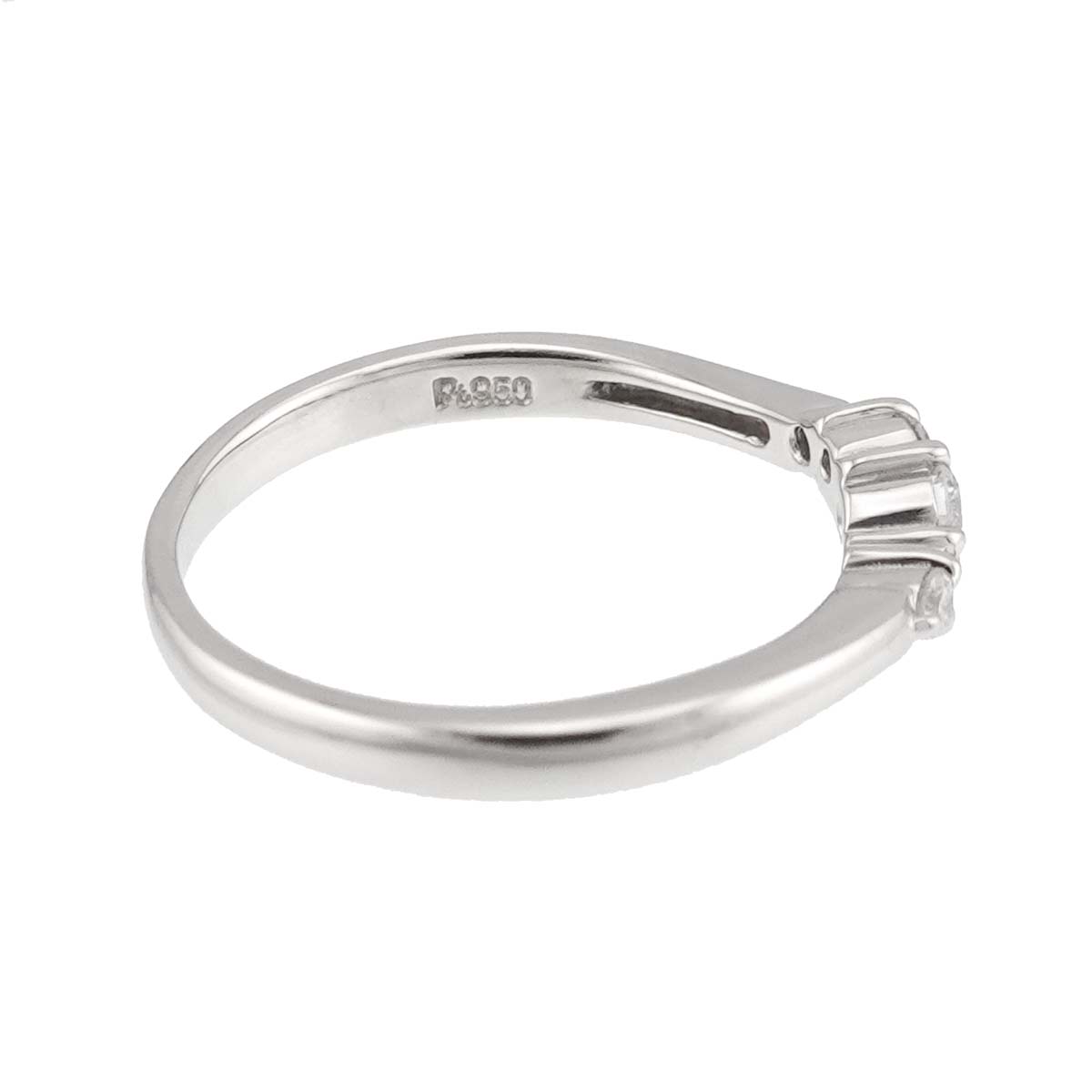 Diamond 0.10ct Ring Pt Platinum Size4.75-5(US)