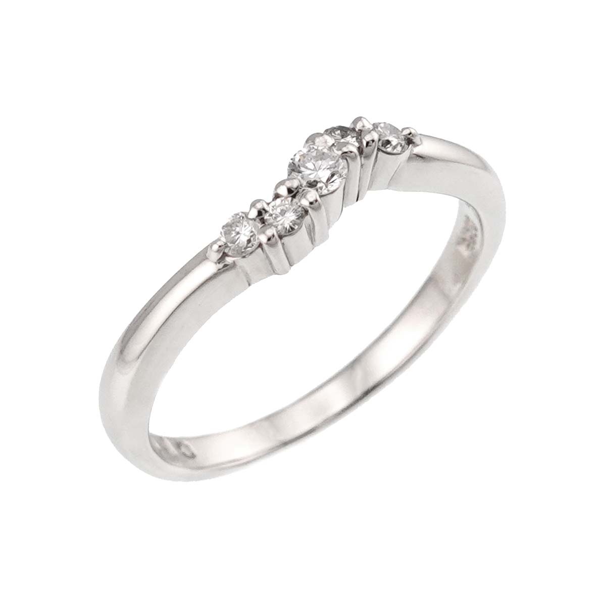 Diamond 0.10ct Ring Pt Platinum Size4.75-5(US)