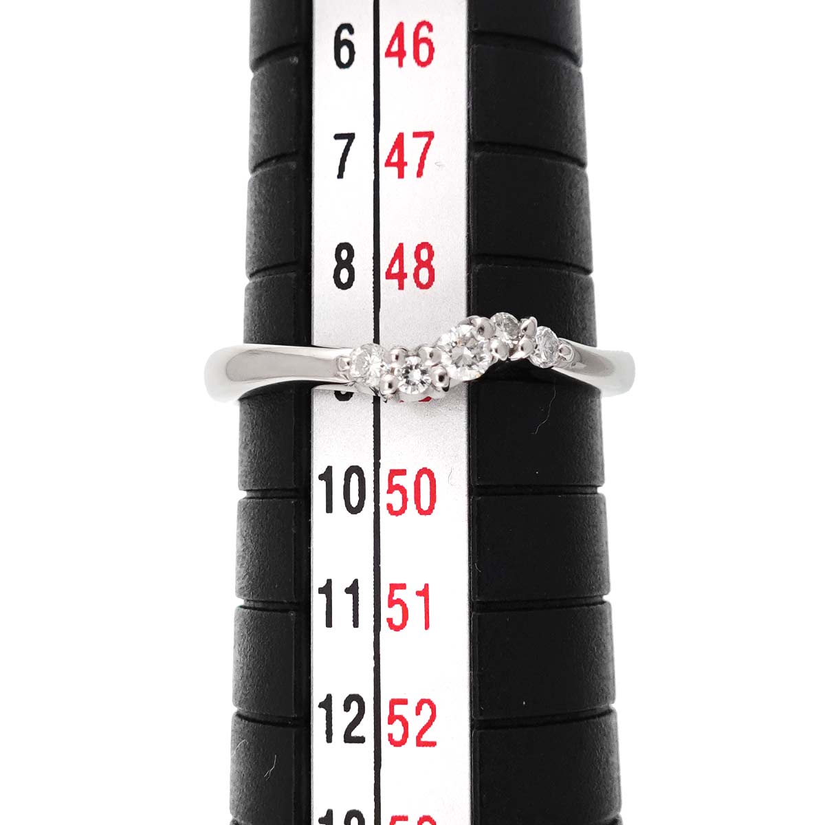 Diamond 0.10ct Ring Pt Platinum Size4.75-5(US)