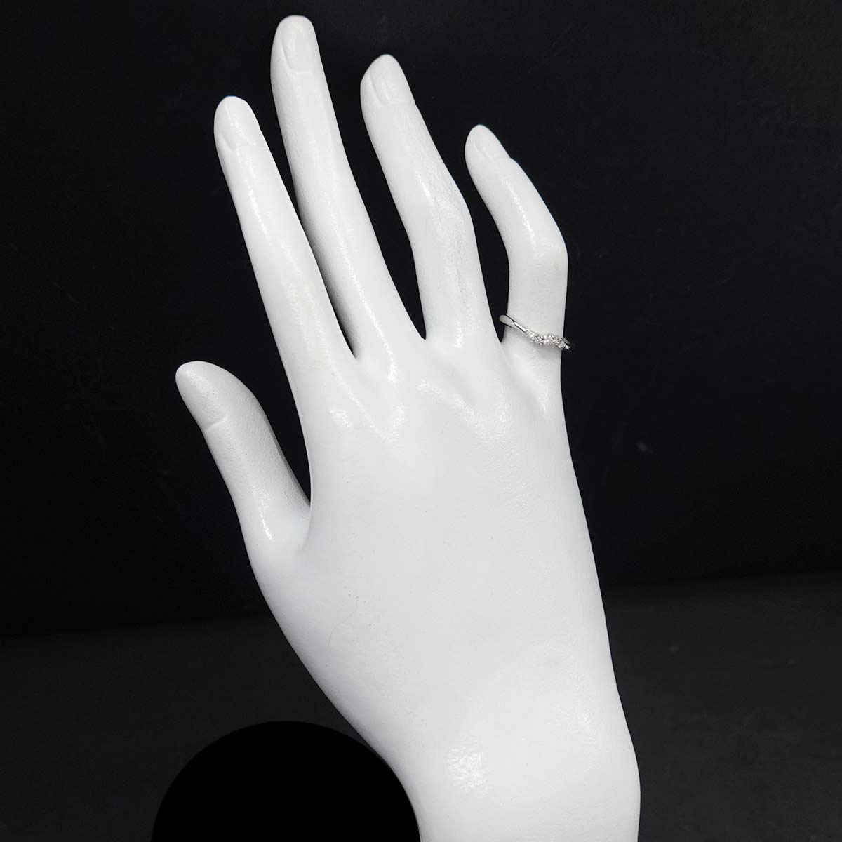Diamond 0.10ct Ring Pt Platinum Size4.75-5(US)