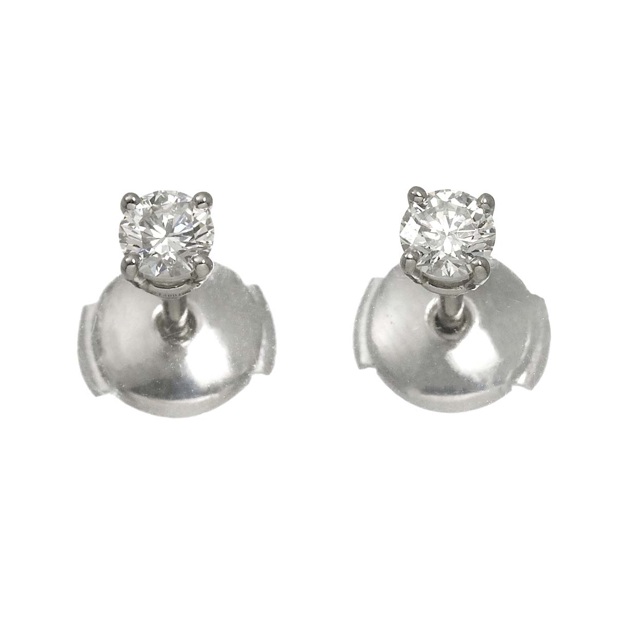 Diamond 0.21ctx2 I/VVS1-VVS2/3EX Earrings Pierced Pt
