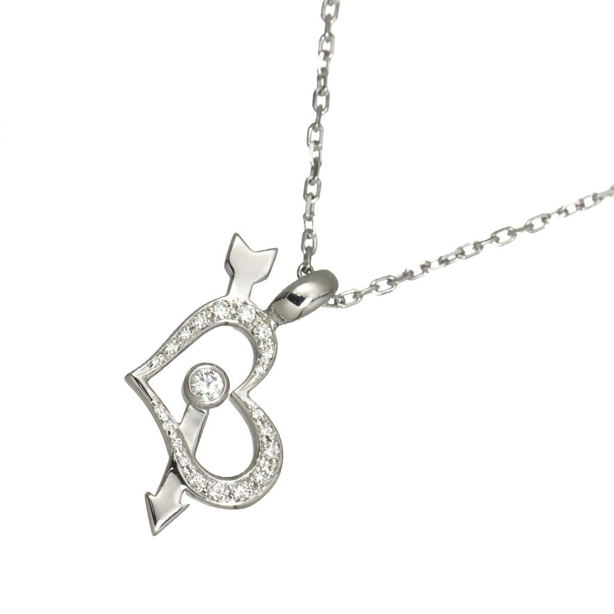 Diamond Necklace 18K WG 750