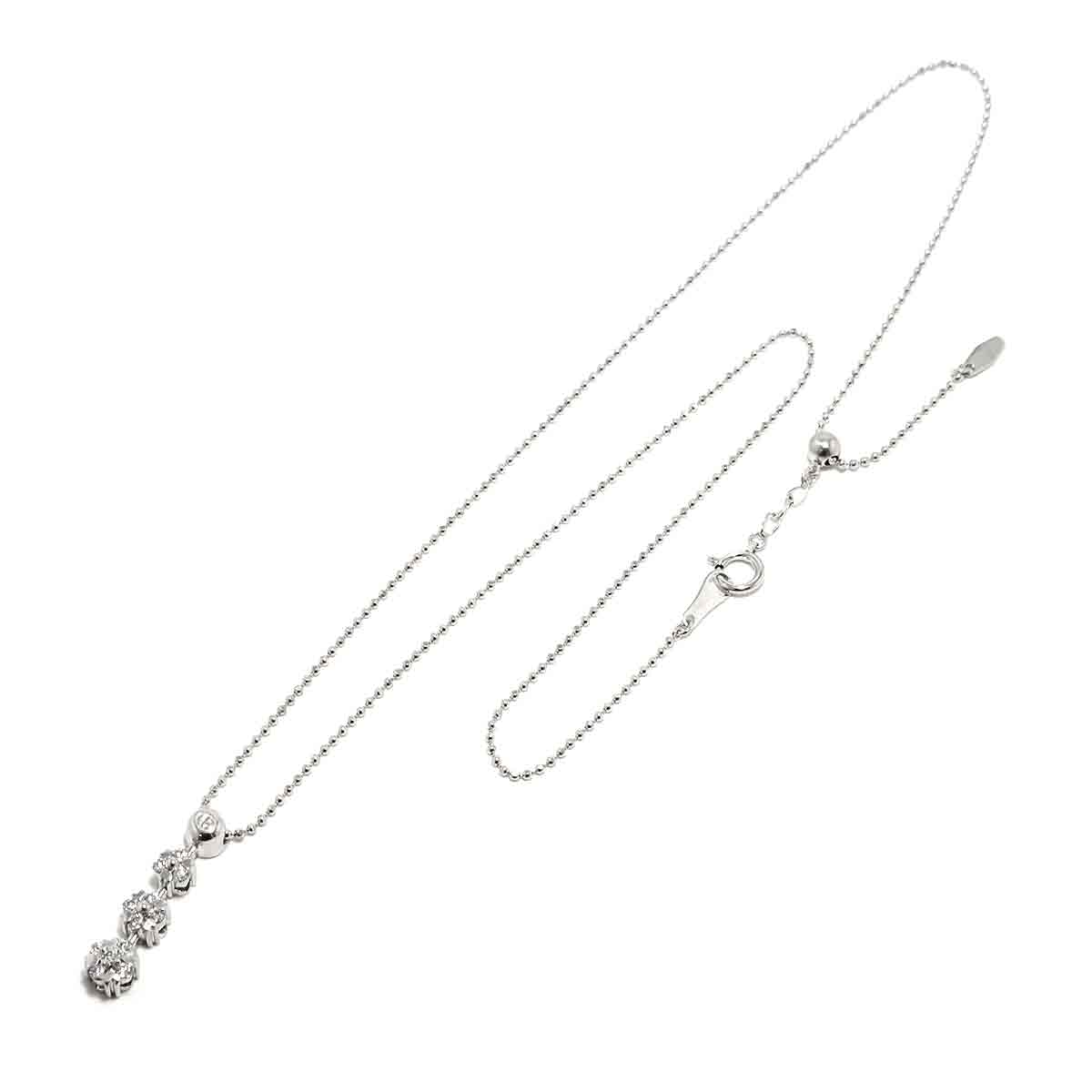 Diamond 0.32ct Necklace 18K WG 750