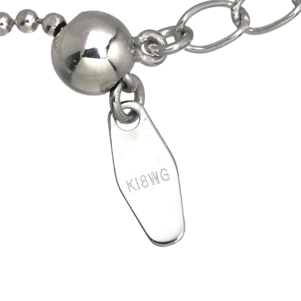 Diamond 0.32ct Necklace 18K WG 750