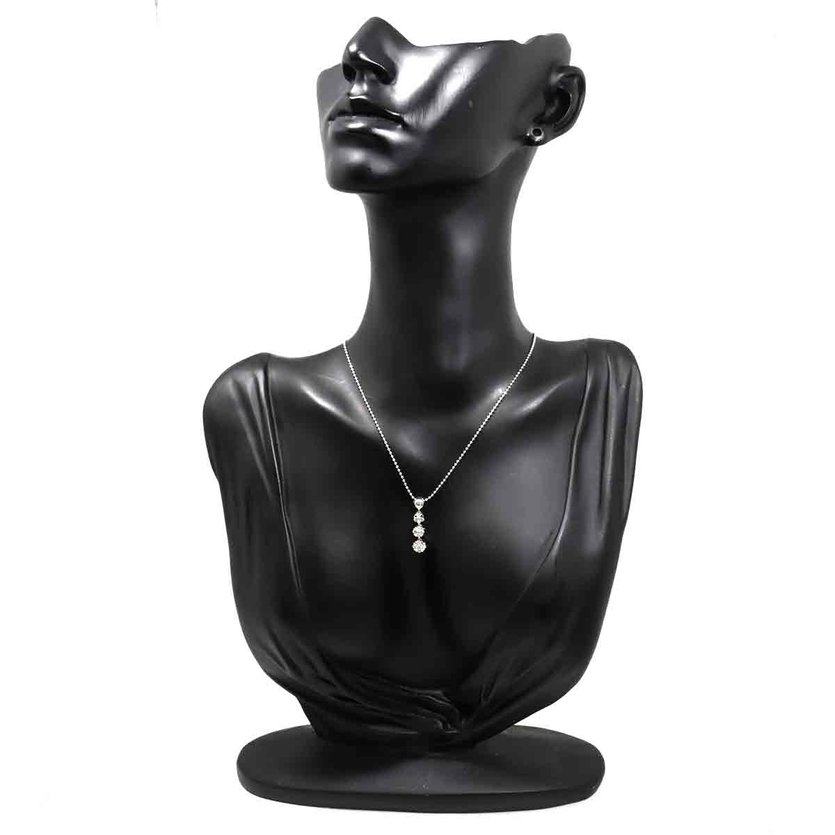 Diamond 0.32ct Necklace 18K WG 750