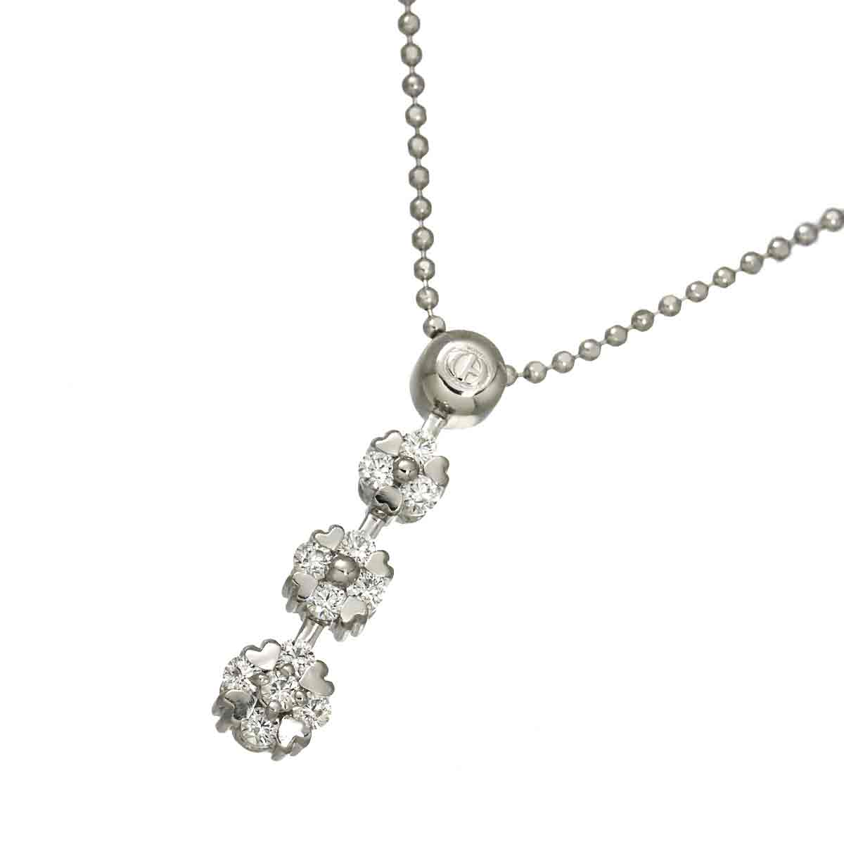 Diamond 0.32ct Necklace 18K WG 750