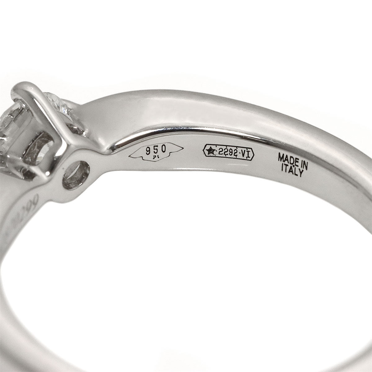 Diamond 0.24ct F/VS1/VG Ring Platinum size4.75-5(US)