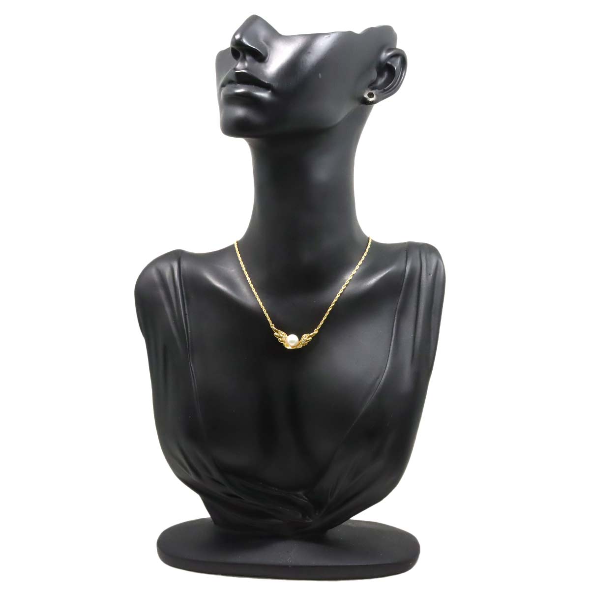 Akoya Pearl 6.9mm Diamond Necklace 18K YG 750