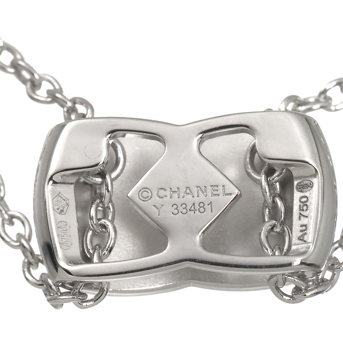 Coco Crush Diamond Necklace 18K White Gold 750