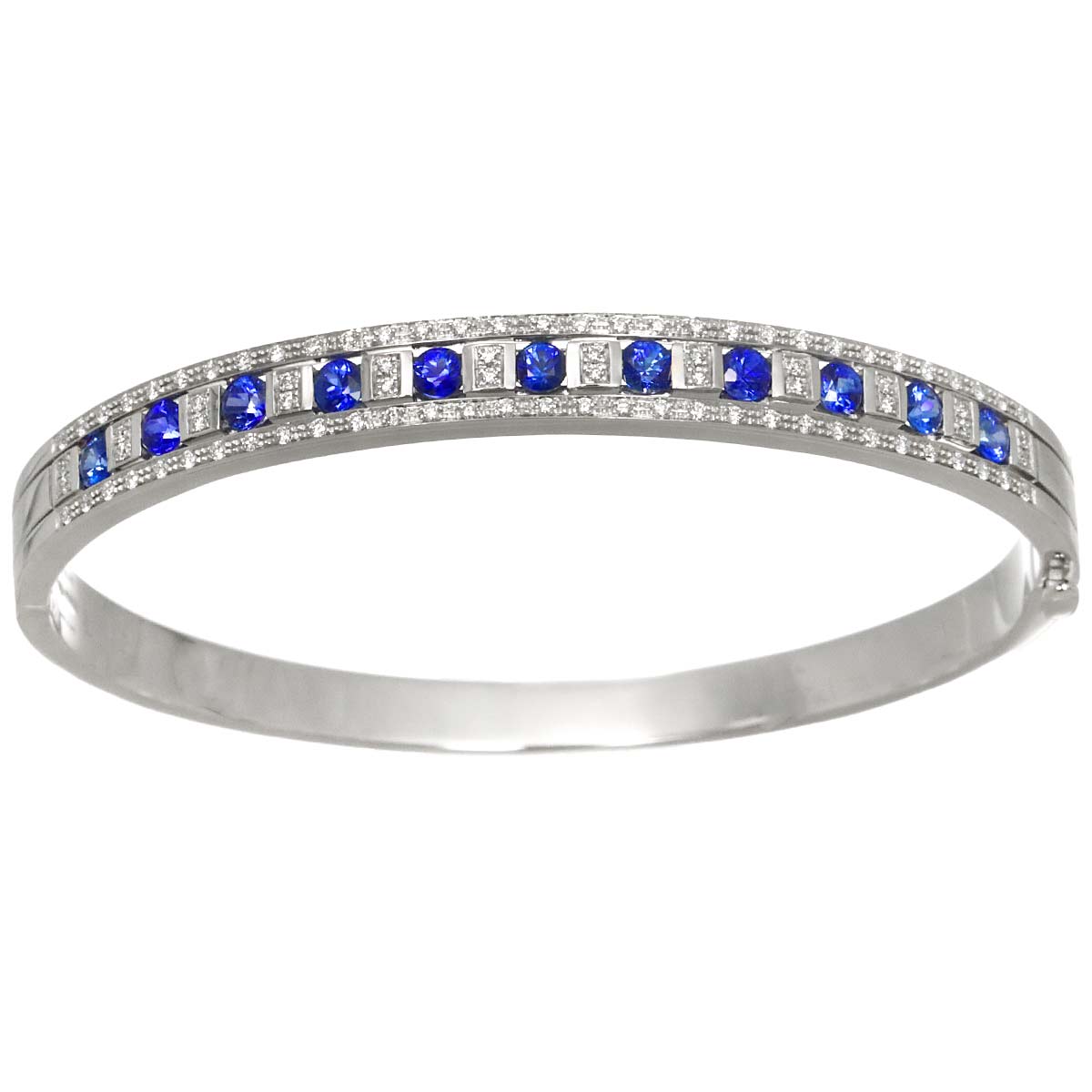 Belle Epoque Sapphire Diamond Bracelet 18K WG 750 sizeL